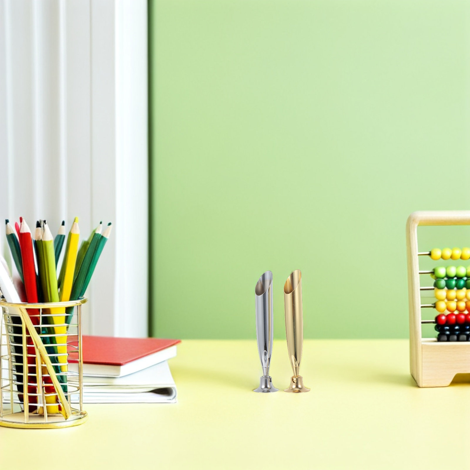 Pen Rest Single - 3er-Set Edelstahl Stifthalter für den Schreibtisch