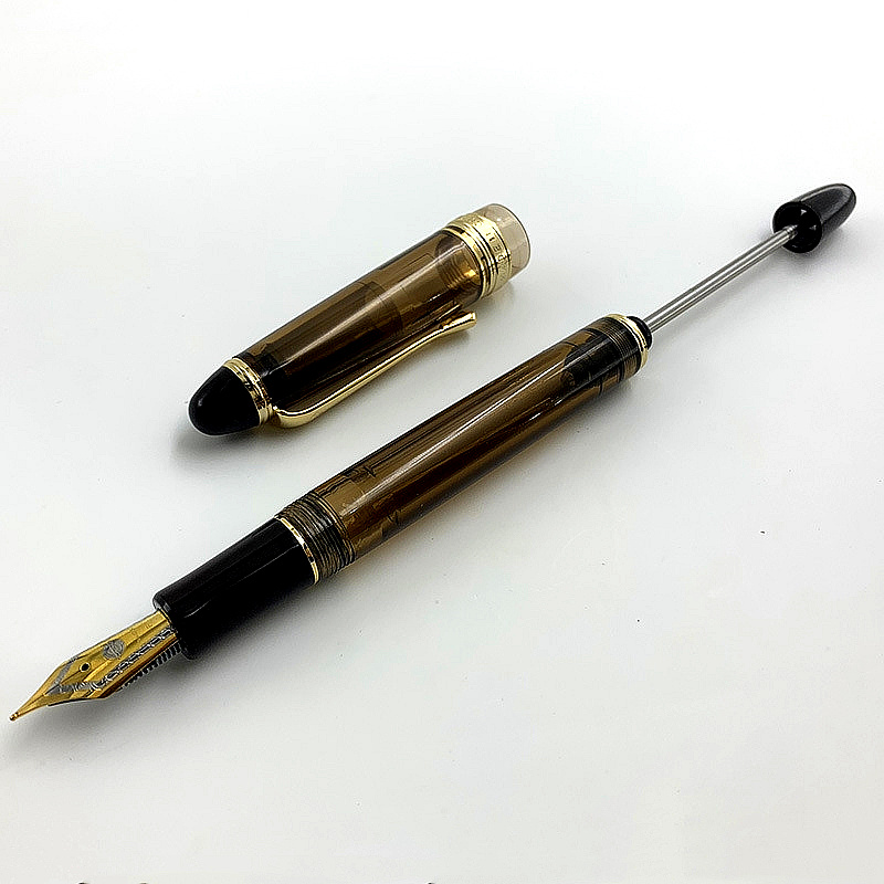 Fountain Pen Bottled Ink - Luxuriöser Wingsung 699 Vakuumfüll-Füllfederhalter mit transparentem