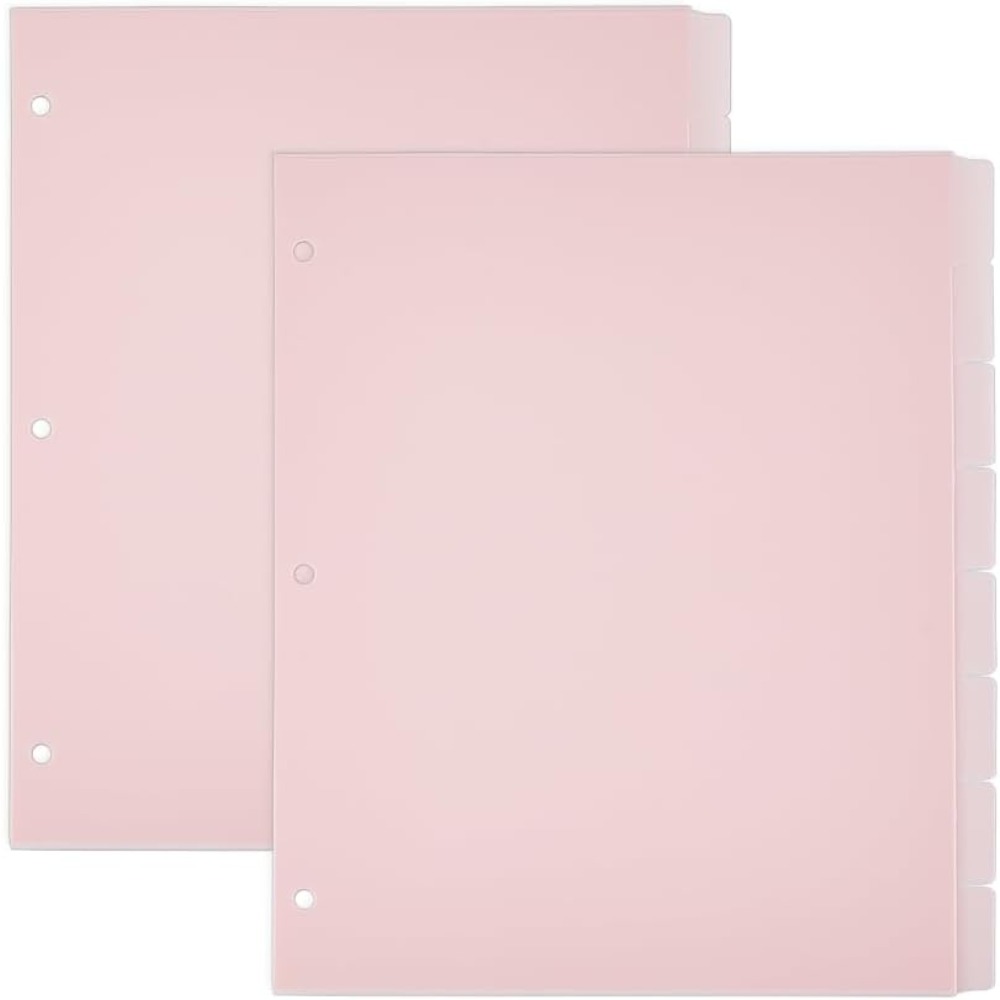 Tab Divider A4 - 16 Blatt 3-Ring A4 rosa Ordner-Trennblätter,