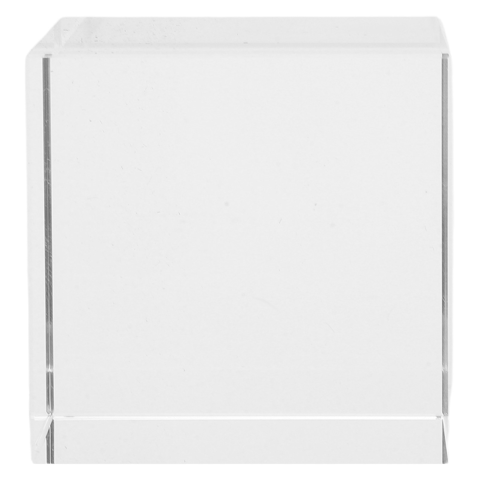 Book Weight Glass - Quadratischer Kristall-Briefbeschwerer Klarer Schwerer Glasblock Dekorativer