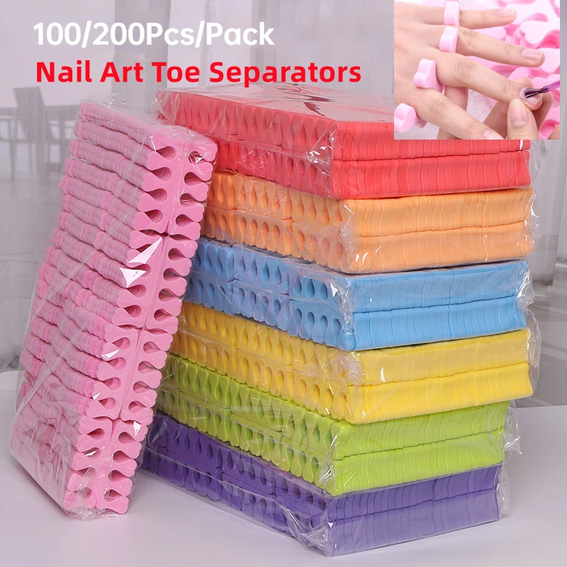 Gel Refill Pack - 100.200 teile/paket Nail art Zehenspreizer Finger