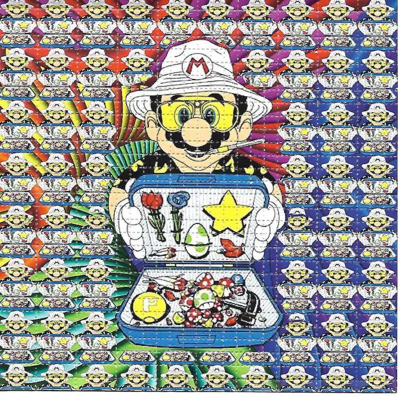 Pilz Dealer Psychedelic LSD Sä – Ink Blotter Paper Bewertung und Preis