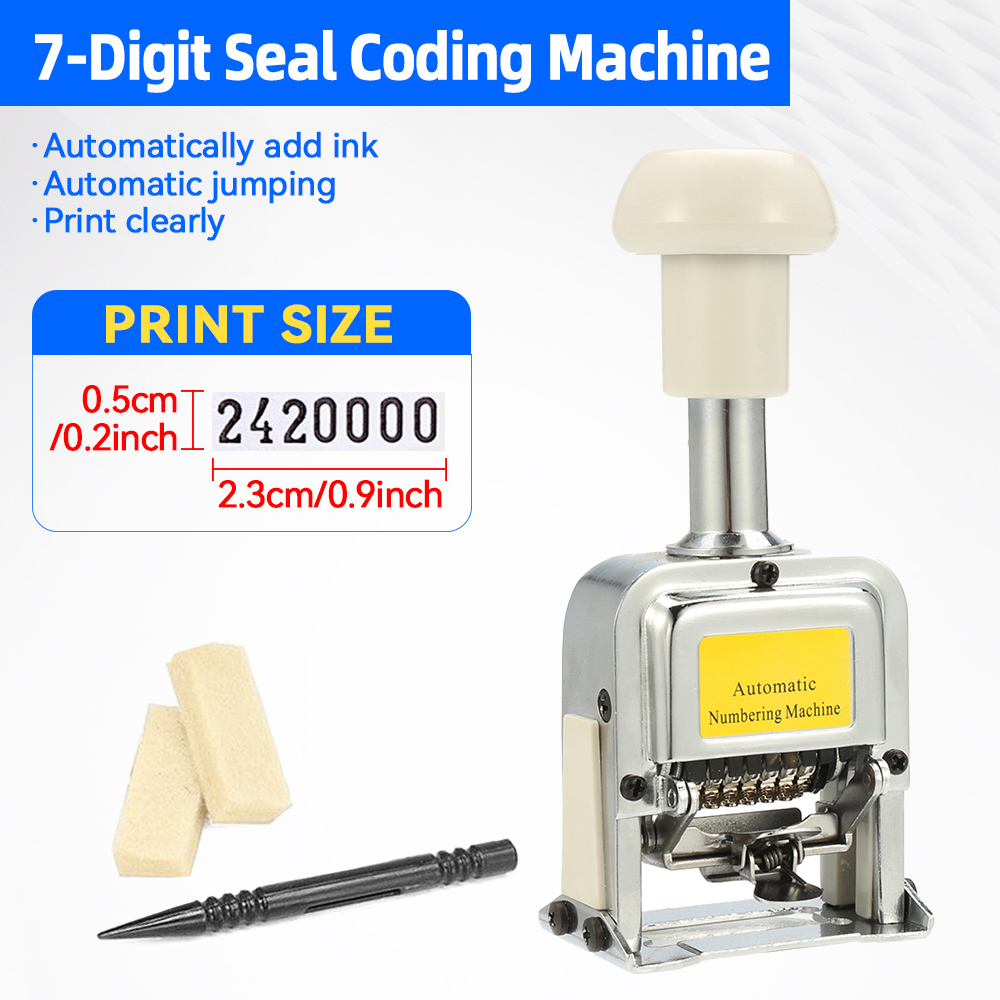 Nummer Maschine 7 Position aut – Rubber Date Stamp Bewertung und Preis