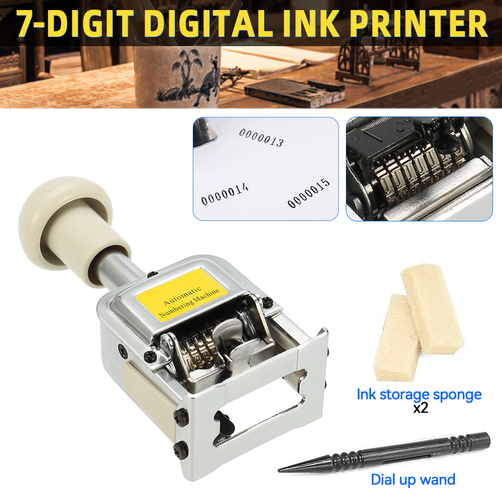 Nummer Maschine 7 Position aut – Rubber Date Stamp Bewertung und Preis
