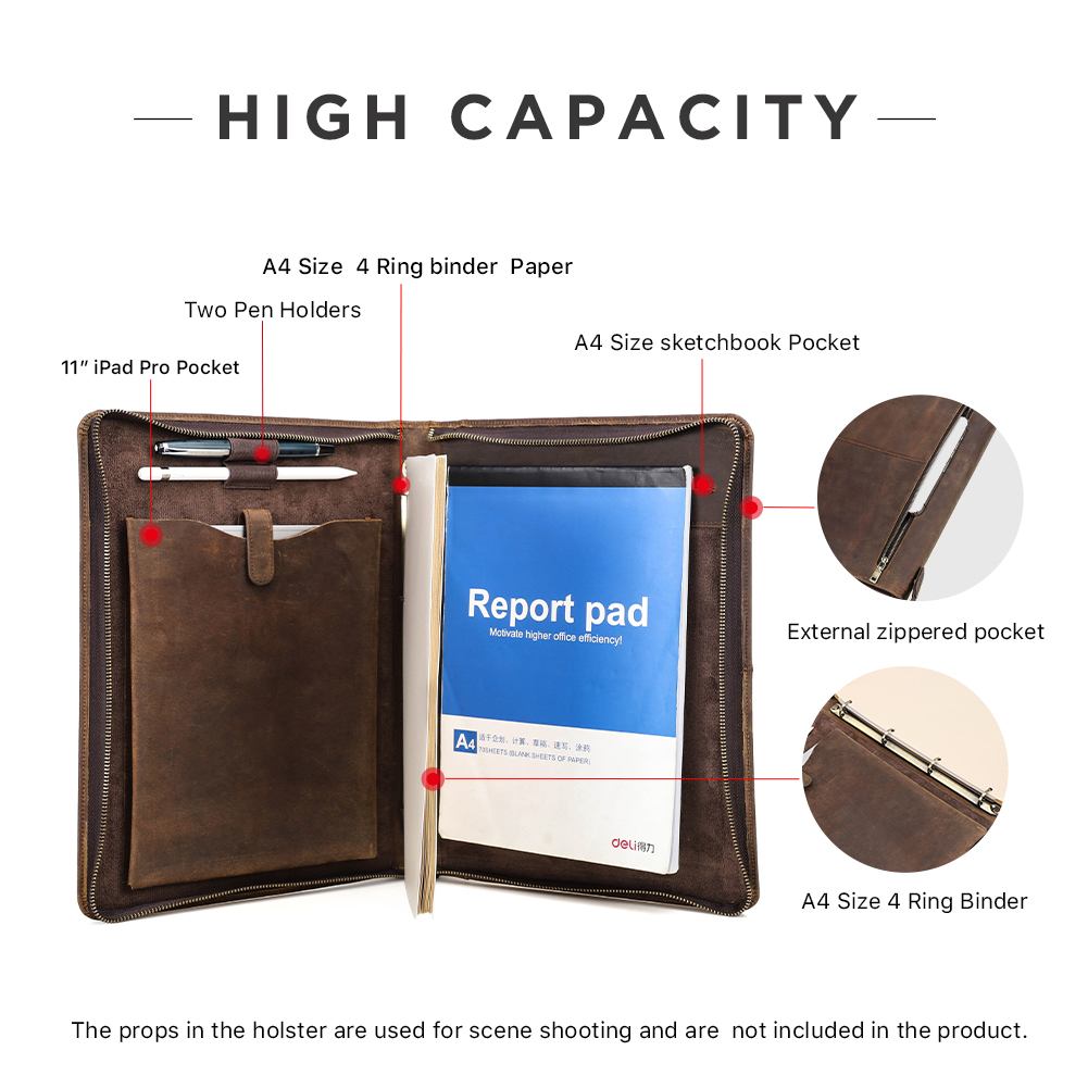 Luxuriöses Retro-Portfolio aus – Binder A4 Lever Bewertung und Preis