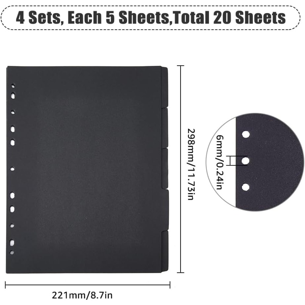 20 Blatt 5-Tab-Ordner-Trennblä – Tab Divider A4 Bewertung und Preis