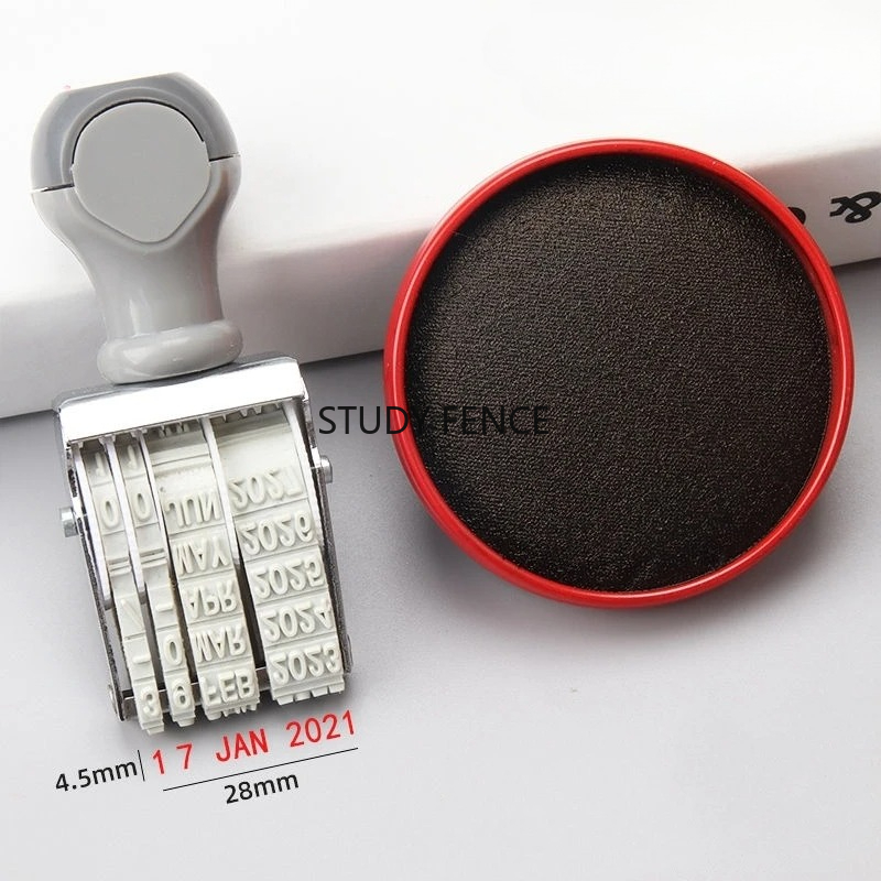 Tragbarer englischer Datumsste – Rubber Date Stamp Bewertung und Preis