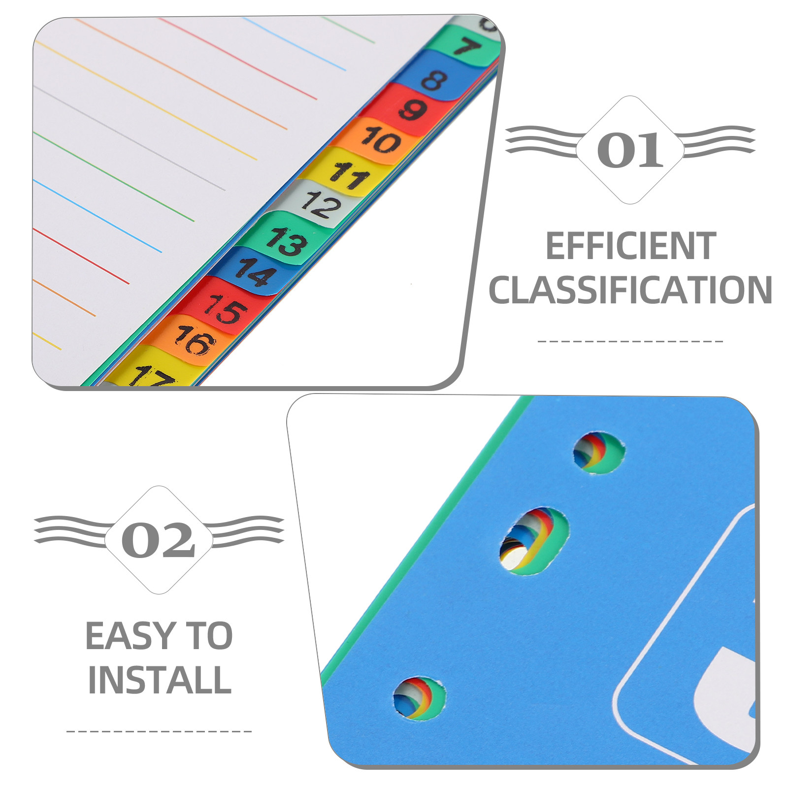 1 Satz Trennblätter A4 mit 11  – Tab Divider A4 Bewertung und Preis