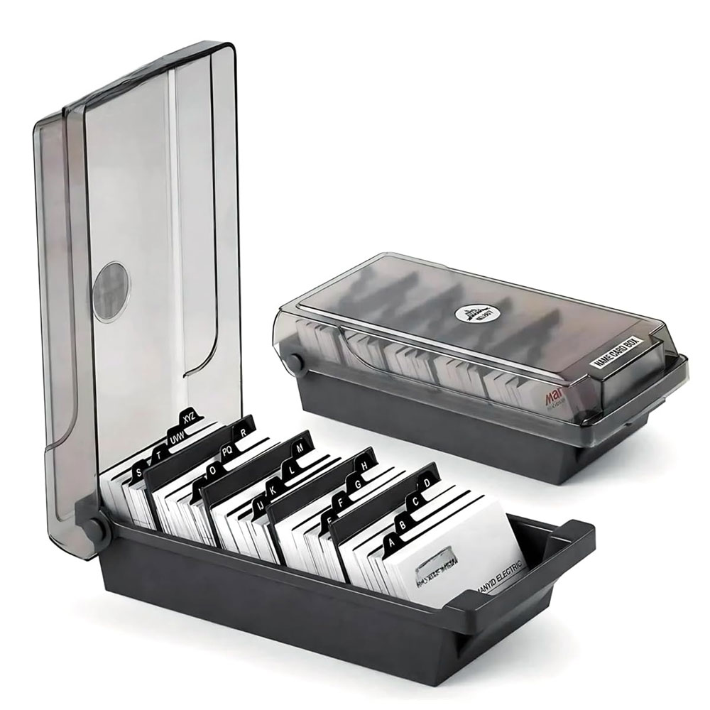Desktop-Visitenkartenbox, Groß – Card Index Box Bewertung und Preis