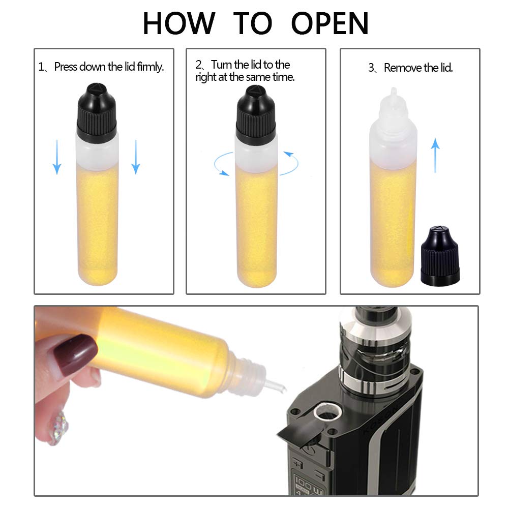 5Pcs 3ml-120ml LDPE Leere Kuns – Fountain Pen Bottled Ink Bewertung und Preis