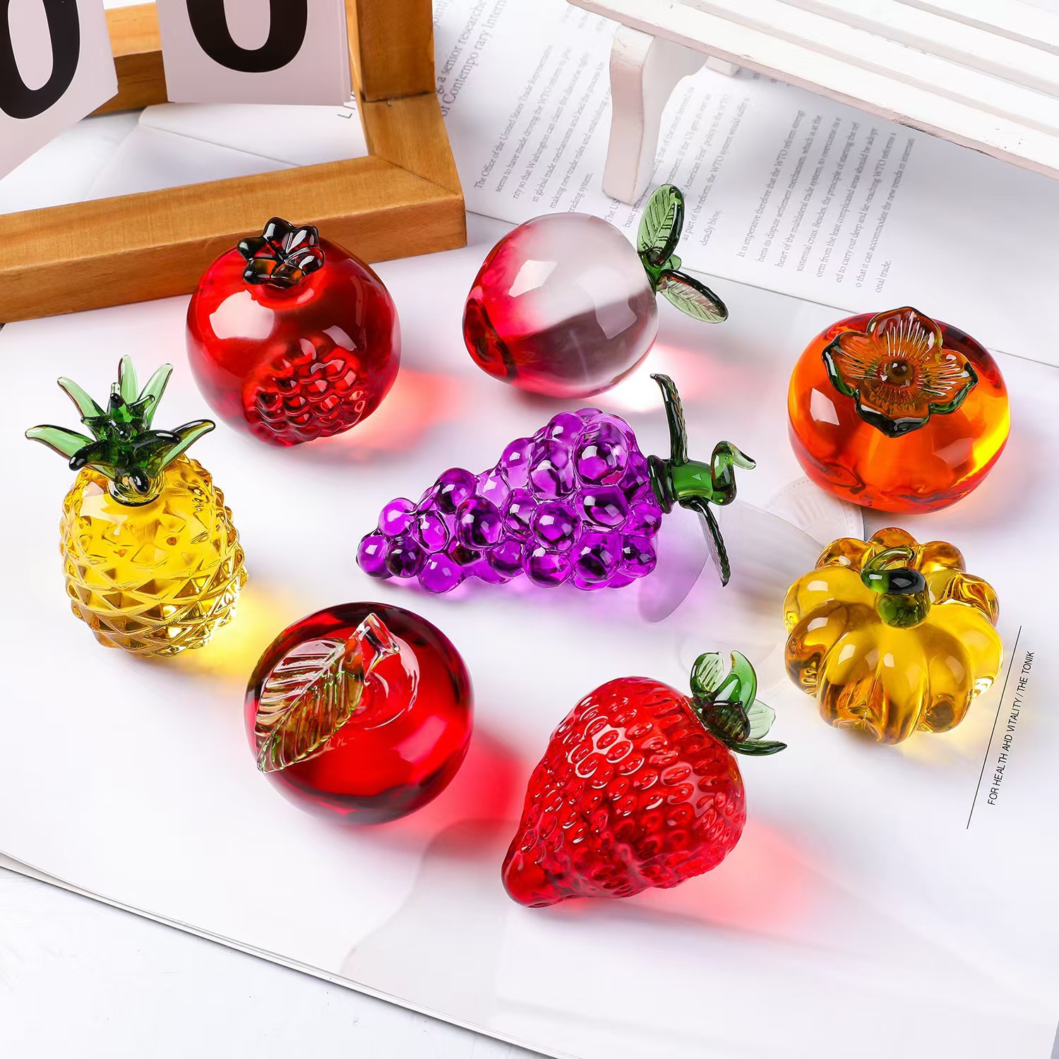 Kristallfrucht-Briefbeschwerer – Paper Weight Crystal Bewertung und Preis