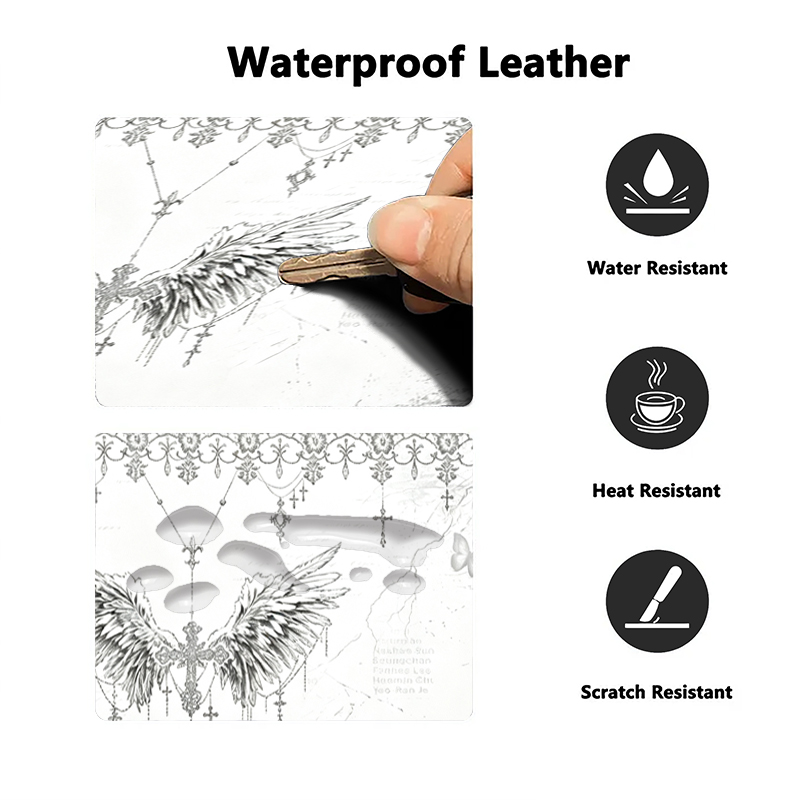 Leder-Mauspad Schwarz Weiß Ani – Leather Desk Pad Bewertung und Preis
