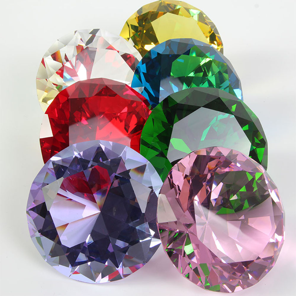 10-Farben-Kristall-Briefbeschw – Paper Weight Crystal Bewertung und Preis