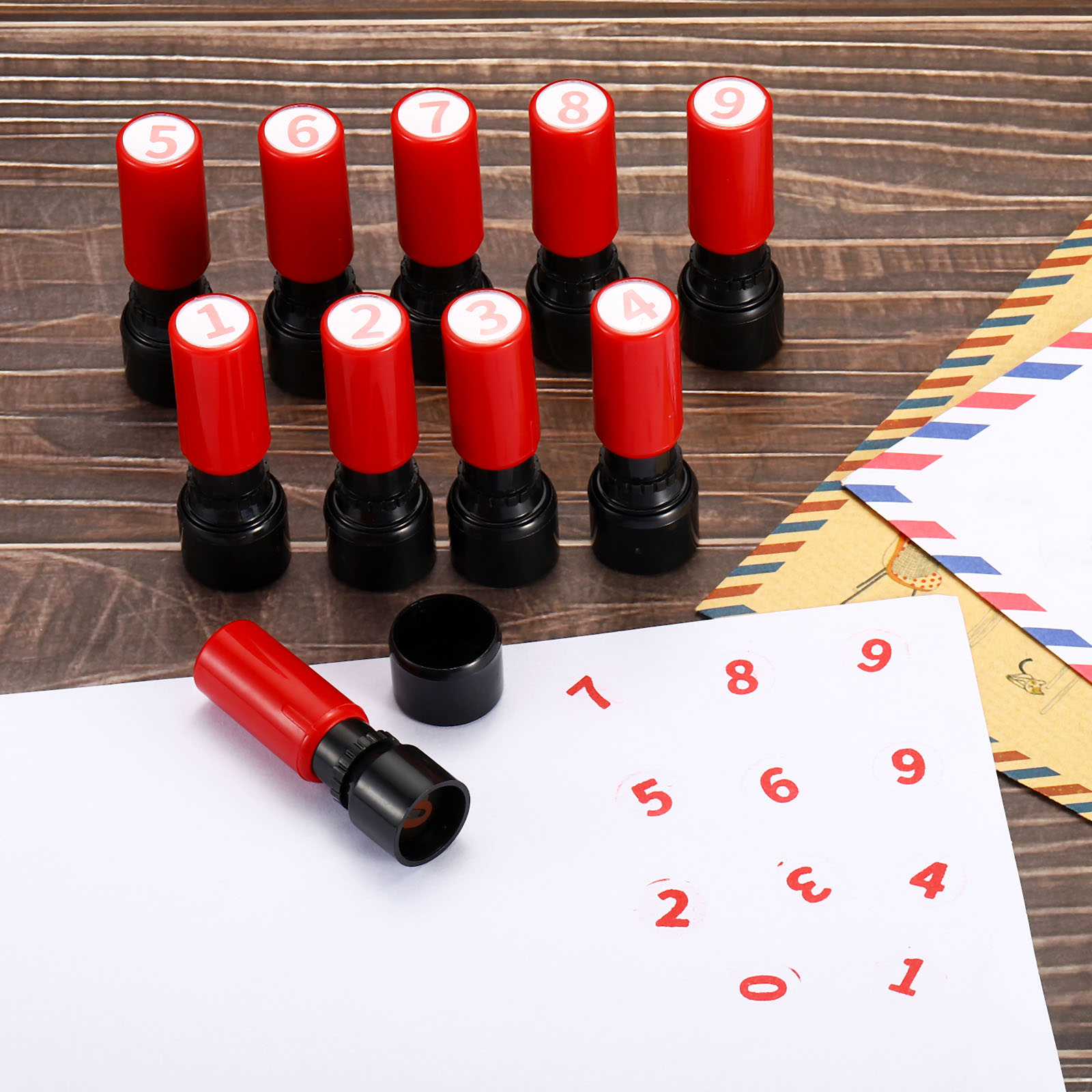 Zahlenstempel, selbstfärbend,  – Rubber Date Stamp Bewertung und Preis