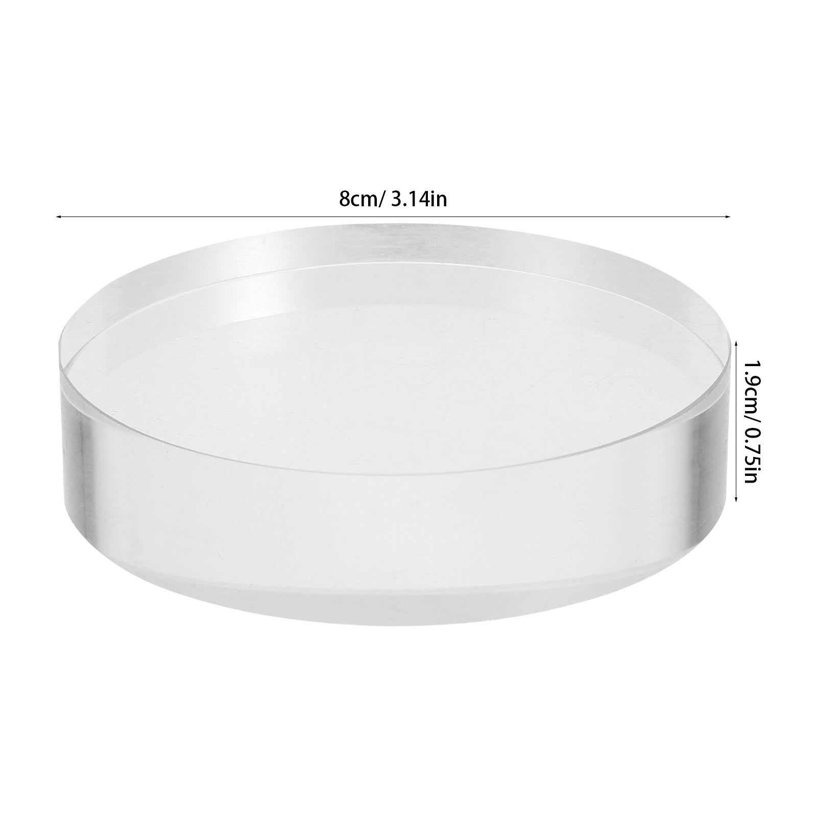 2 Stück Transparente Runde Gla – Book Weight Glass Bewertung und Preis